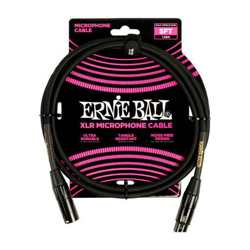 Ernie Ball P06390 Braided Microphone Cable - 5 foot
