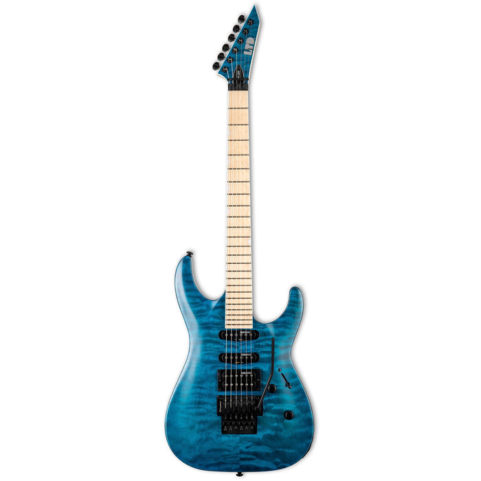 ESP LTD MH-203QM Electric Guitar - See Thru Blue - New