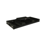 Pro X XS-CDM3KV10A9 WLTBL Fits 2x Pioneer CDJ 3000X Case / Pioneer DJM V10 / A9 Mixer w/ Laptop Shelf, All Black and Low profile Wheels