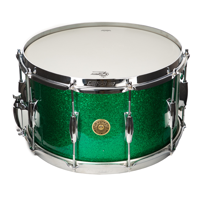 Gretsch Broadkaster 8x14 Snare Drum - Green Sparkle