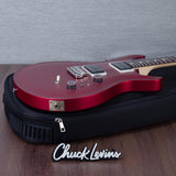 PRS Limited Edition CE 24-08 Swamp Ash Satin Electric Guitar - Red Apple Metallic - #0400771