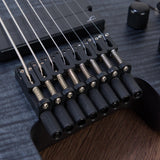 Legator Ghost Super Shred Multiscale 8-String Electric Guitar - Satin Black Flame - #IM25060325