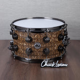 DW 8 x 14-Inch Collector's X1 Maple Snare Drum - FP Gold BOA with Black Nickel Hardware