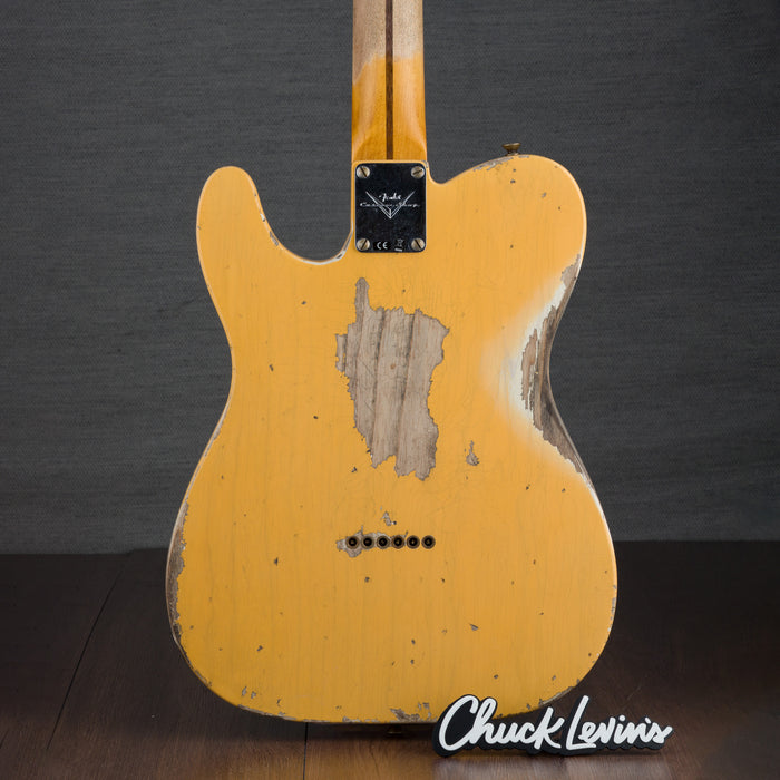 Fender Custom Shop 1950 Double Esquire Heavy Relic Electric Guitar - Aged Nocaster Blonde - New