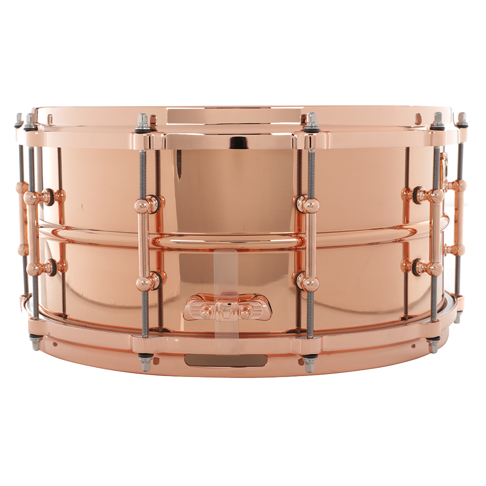 Ludwig Smooth Copperphonic 6.5x14 Snare Drum, Copper Hardware
