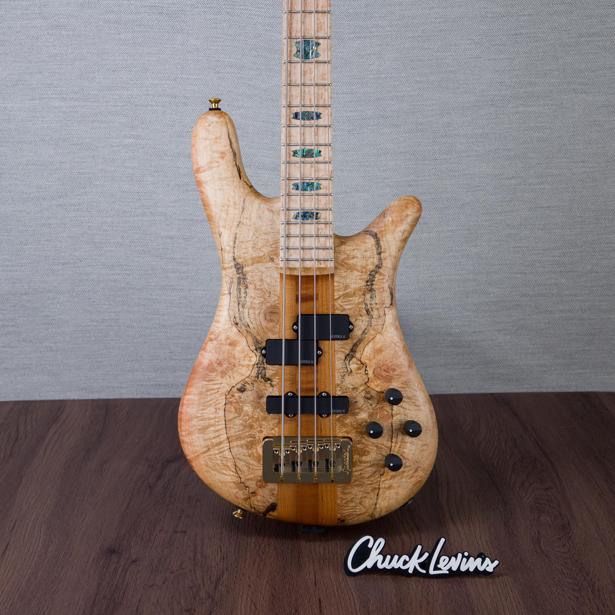 Spector USA Custom NS-2 Electric Bass Guitar - Chestnut Natural - #2200