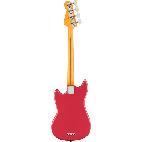 Fender American Professional Classic Mustang Electric Bass Guitar, Maple Fingerboard - Faded Dakota Red