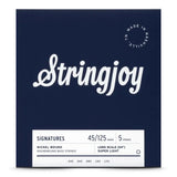 Stringjoy 5-String Nickel-Wound Bass Strings - Long Scale Super Light Gauge (.045-.125)
