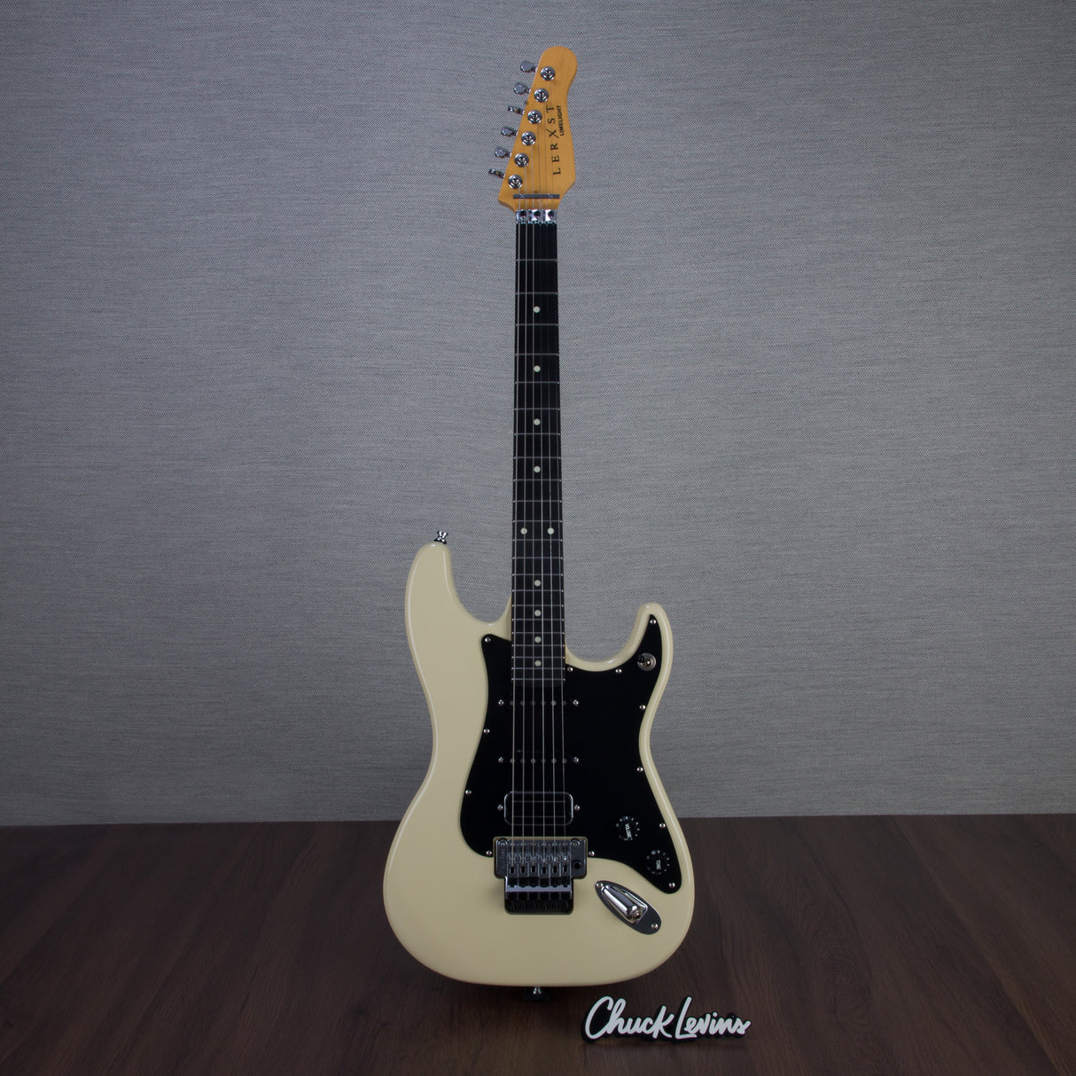 Lerxst Alex Lifeson Signature Electric Guitar with Floyd Rose - Limelight Cream - #24309104