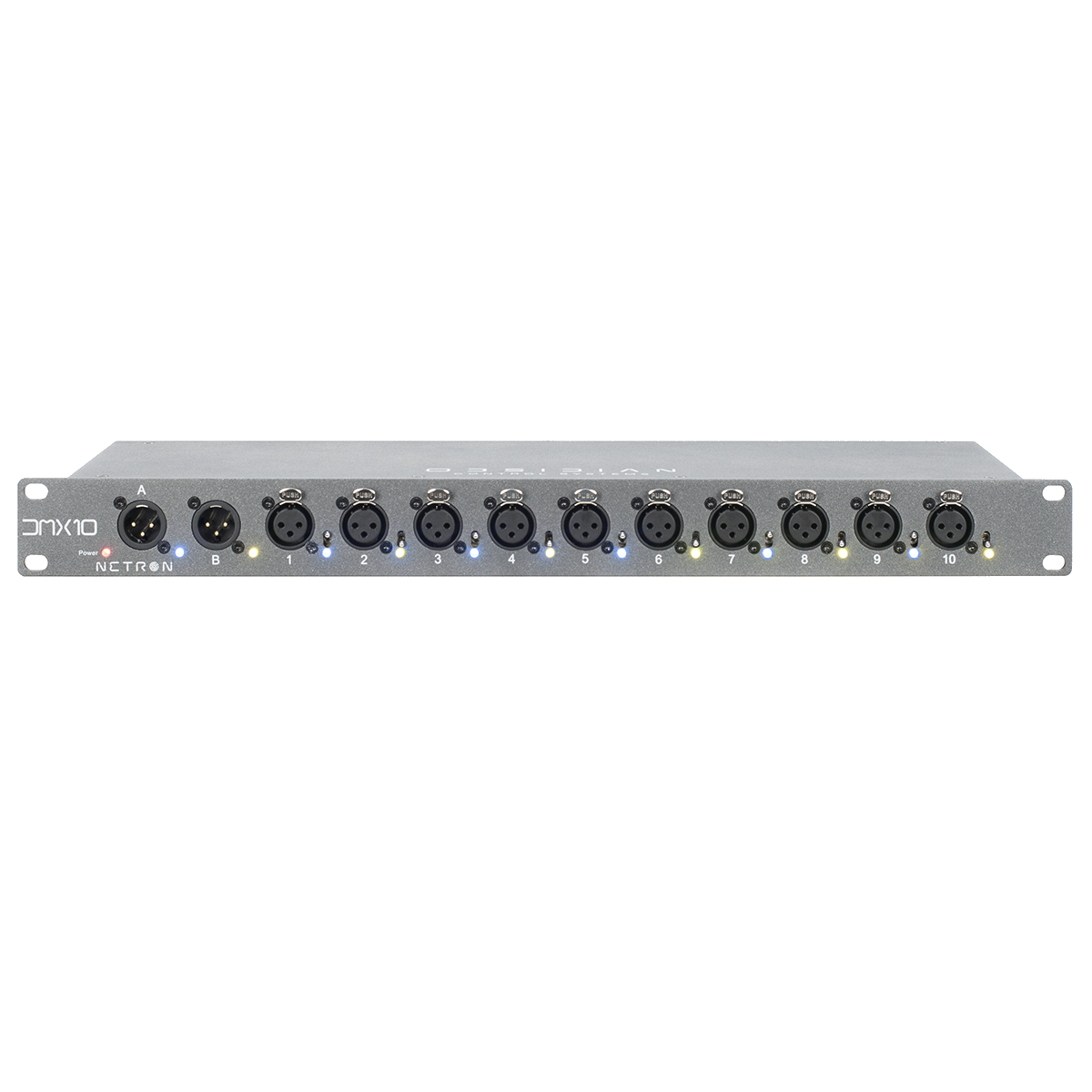 Elation Professional Netron DMX10-3 Rackmount 10-Port DMX Splitter - 3-Pin