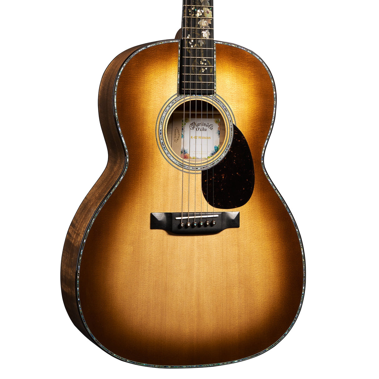 Martin Custom Shop Limited Edition O'ahu K-42 Koa/Sitka Spruce Acoustic Guitar - Dark Toasted Burst