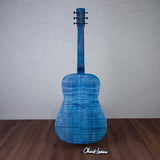 Beard Guitars Trailhead Resonator Curly Maple Acoustic Electric Guitar - Denim Blue - #1955-25