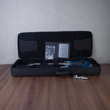 ESP Custom Shop Exhibition EXL M-II DX FR Electric Guitar - Sea Serpent Blue / Sunset Coast - #E3041252
