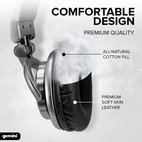 Gemini DJX-500 Over Ear Professional DJ Headphones