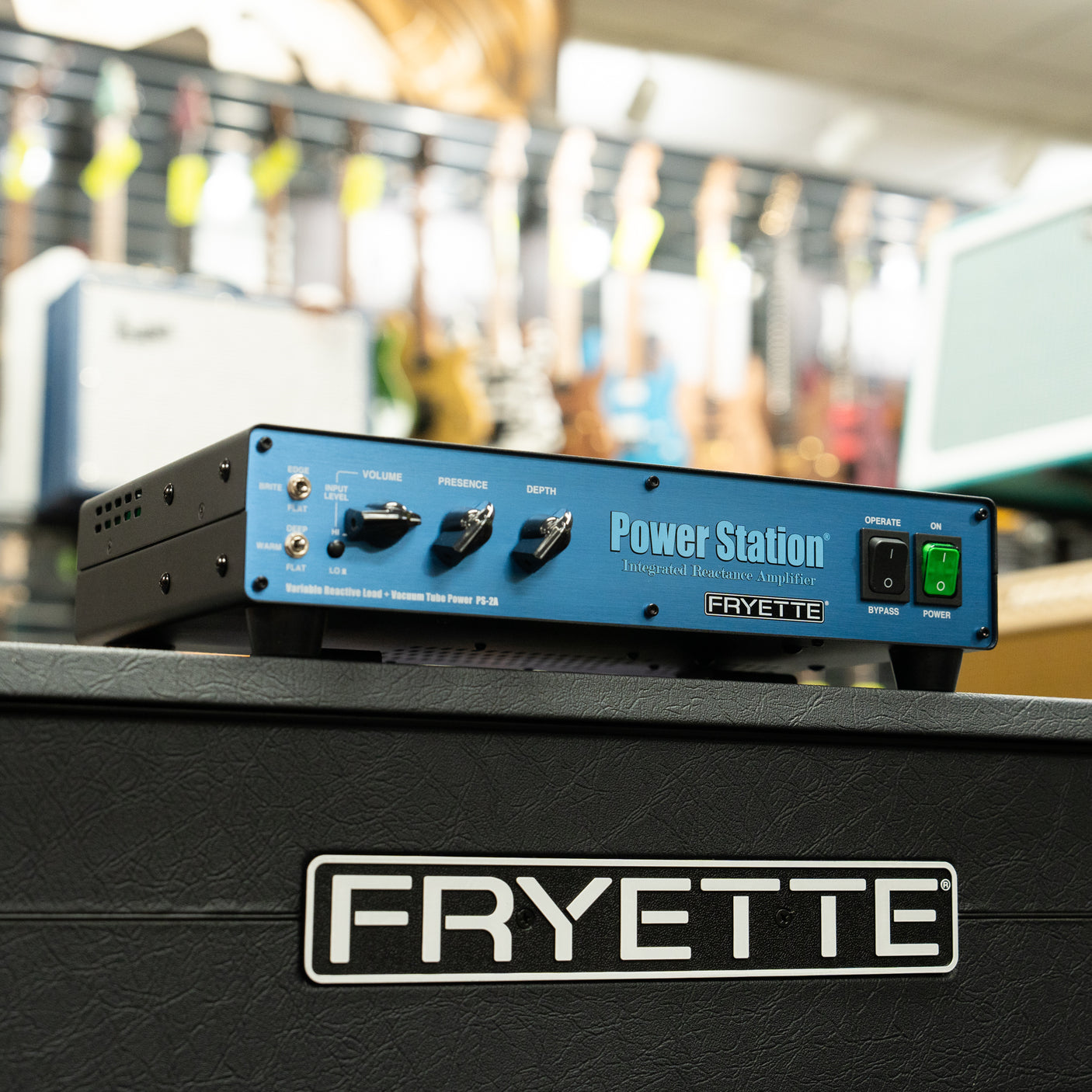 Fryette PS-2A Power Station - Reactive Load with 50W Re-Amp (Attenuator) Sapphire Blue Panel - CHUCKSCLUSIVE 65th Anniversary Edition - New