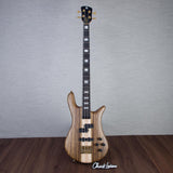 Spector Euro 4 LT Solid Korina Wings Electric Bass Guitar - Natural Satin - CHUCKSCLUSIVE - #NB23505