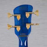 Spector Euro 4 LT Poplar Burl Over Ash Electric Bass Guitar - Faded Light Blue Gloss - CHUCKSCLUSIVE - #]C121NB23311