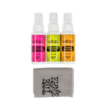 Ernie Ball P04225 Instrument Care 3-pack with Microfiber Polish Cloth