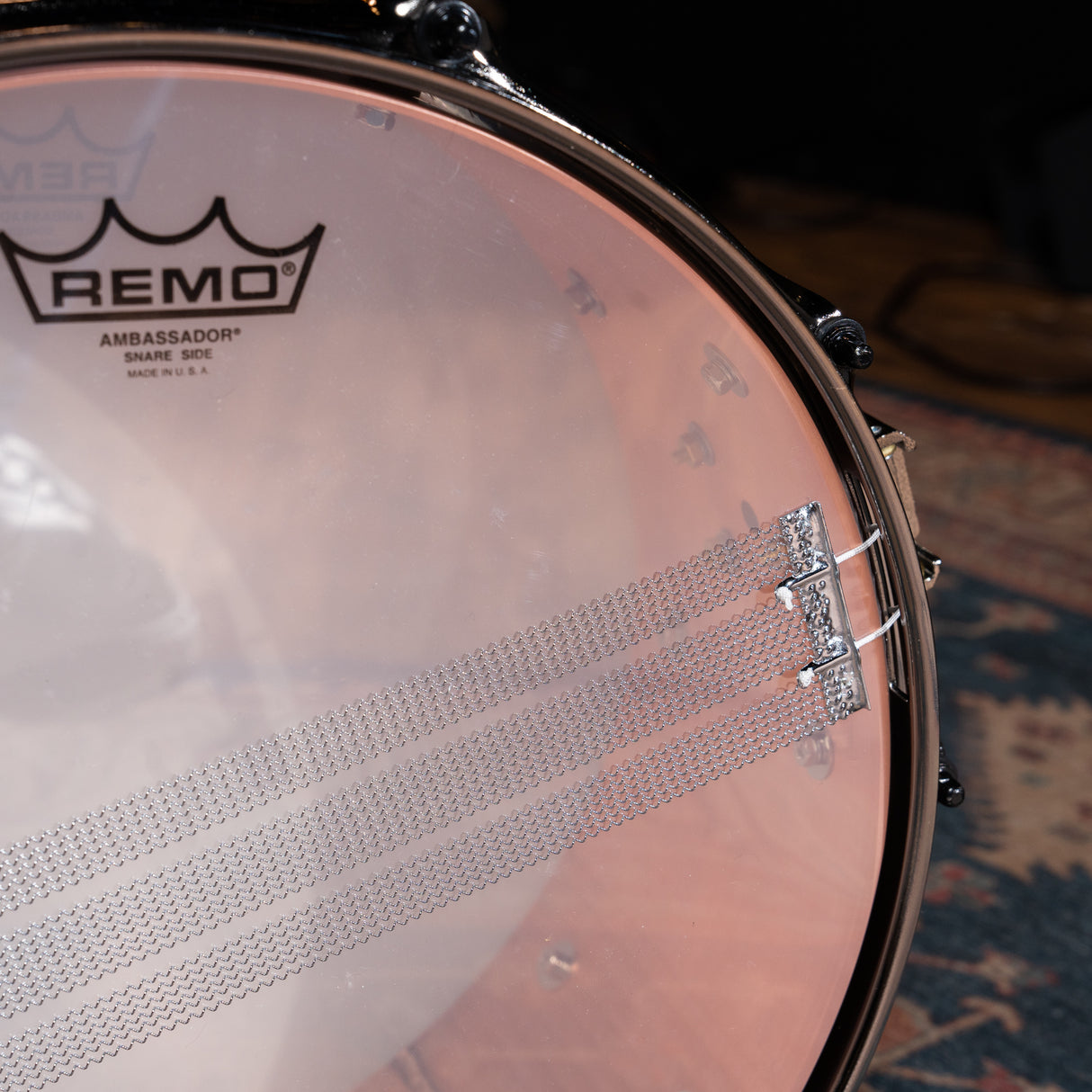 Noble & Cooley 6x14-Inch Copper Classic Snare - Raw with Black Hardware