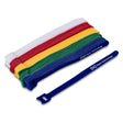 Hosa WTI-508 Hook and Loop Cable Tie Multi Color 50 Pack
