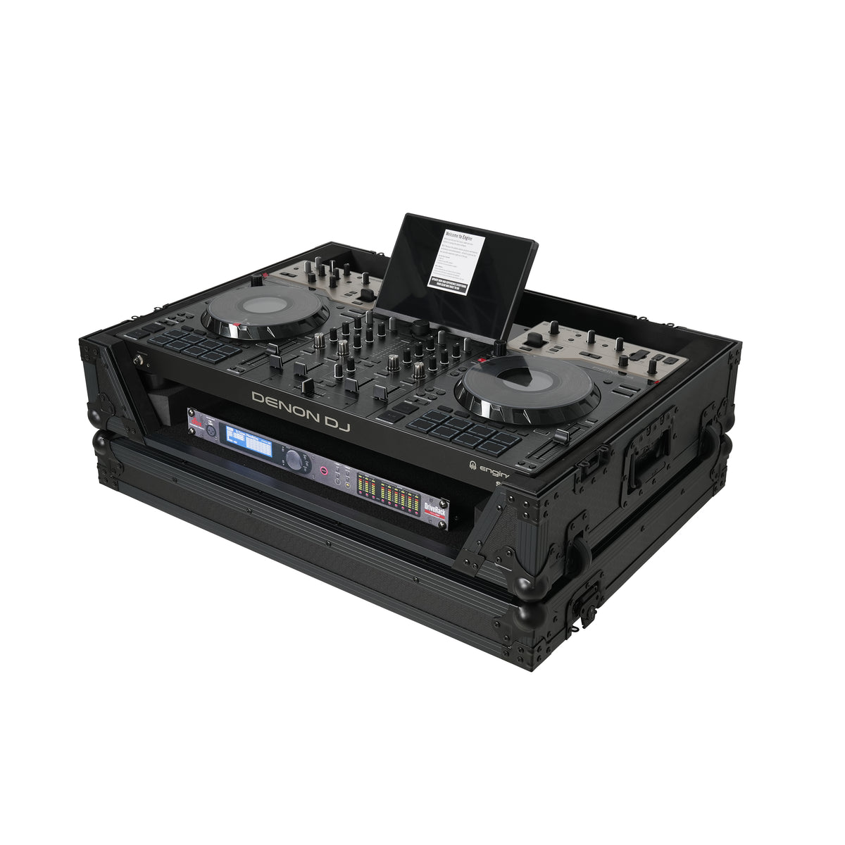 PRO X ATA Flight Case For Denon PRIME 4 G2/PRIME 4 MK2 with Rack Space and Wheels