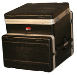 Gator Cases GRC-10X6 ATA Molded PE Slant Top Console Rack 10U Top x 6U Bottom