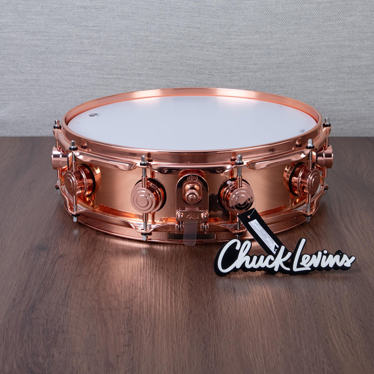 DW 4 x 14-Inch Collector's Copper Snare Drum - Copper Hardware