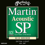 Martin MSP3600 SP 80/20 Bronze Strings, 12 St., Extra Lt.
