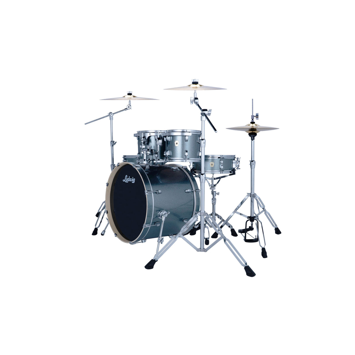 Ludwig Evolution 5-Piece Drum Kit with 22-Inch Kick - Atlantic Sparkle