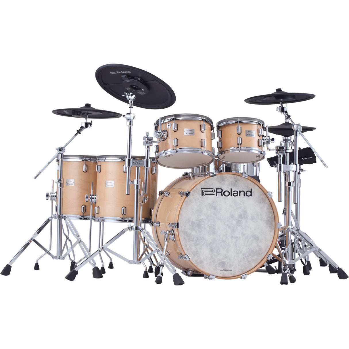 Roland V-Drums Acoustic Design VAD716 Electronic Drum Set - Gloss Natural
