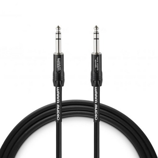 Warm Audio Pro-TRS-3' Pro Silver TRS to TRS Cable - 10-foot