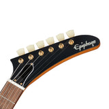 Epiphone 1958 Korina Explorer with White Pickguard Solidbody Electric Guitar - Aged Natural