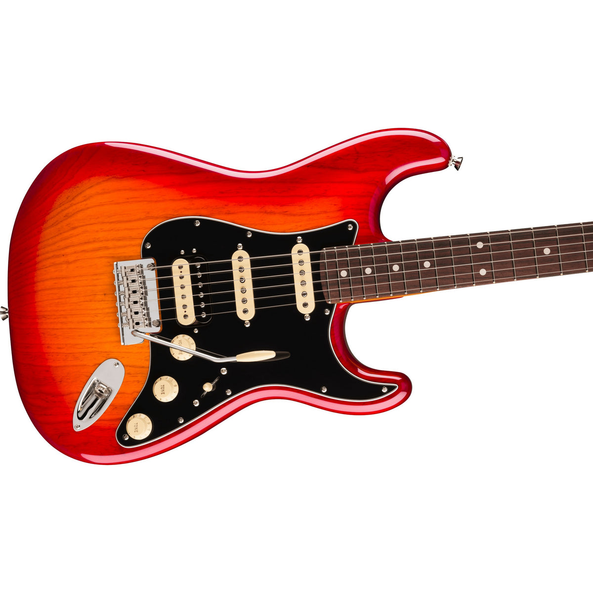 Fender American Professional Stratocaster HSS Electric Guitar, Rosewood Fingerboard - Aged Cherry Burst
