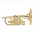 Yamaha YMP-204M Marching Mellophone in F - Clear Lacquer