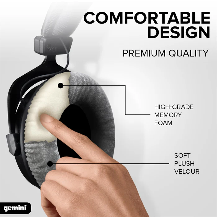 Gemini DJX-1000 Casque De Surveillance Professionnel Pilotes 53 Mm