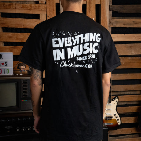 Chuck Levin's Basic Band T-Shirt - Black, S - New,S