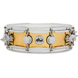 DW Collector's Series 4x14 Polished Bell Brass Snare - Chrome Hardware