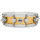 DW Collector's Series 4x14 Polished Bell Brass Snare - Chrome Hardware