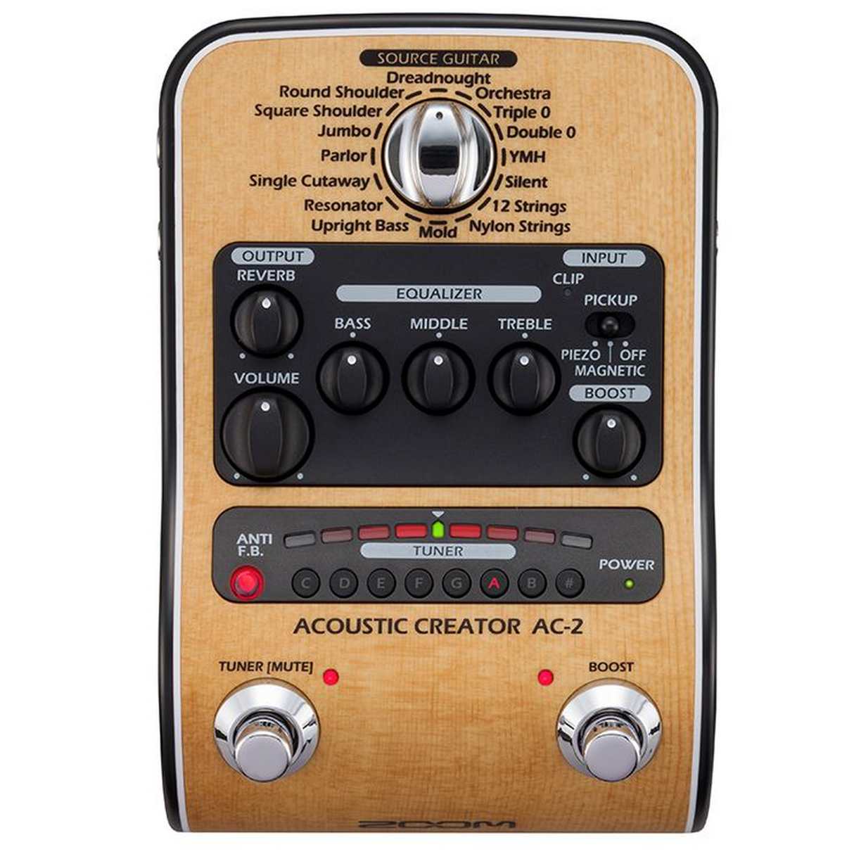 Zoom AC-2 Acoustic Creator Enhanced Direct Box