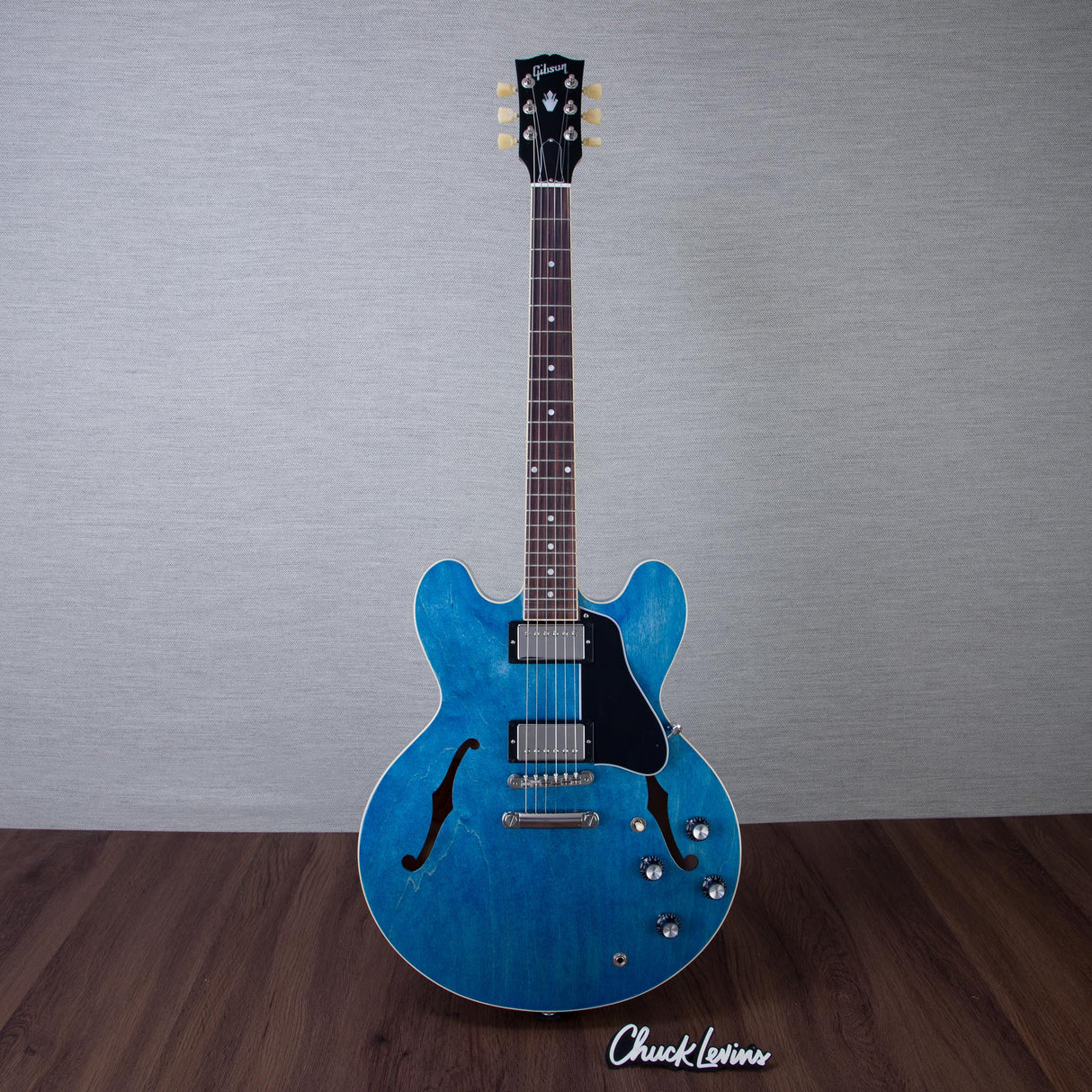 Gibson ES-335 Semi-Hollowbody Electric Guitar - Ocean Blue - #225740120