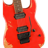 Charvel Pro-Mod Relic San Dimas Style 1 HH FR PF, Pau Ferro Fingerboard - Weathered Orange - Mint, Open Box