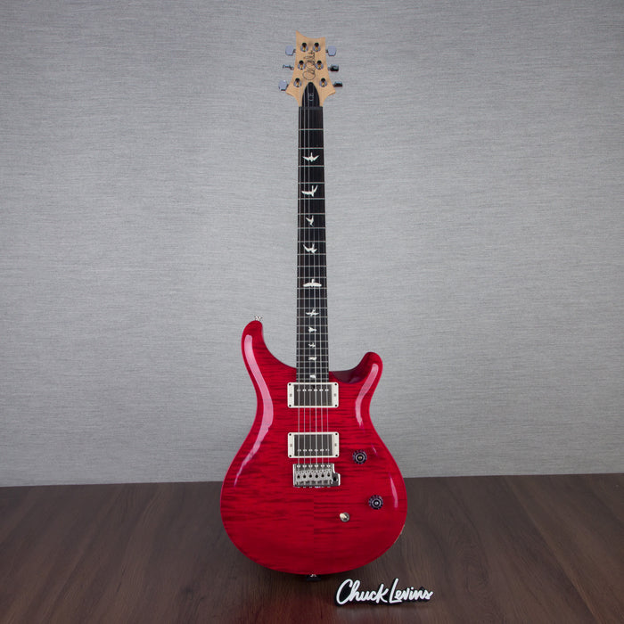 PRS CE24 Flame Maple Electric Guitar, Ebony Fingerboard - Scarlet Red - CHUCKSCLUSIVE - #230363638