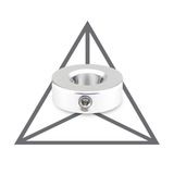 Barefoot Buttons V2 Mini Footswitch Button, Silver- For Common SPST TAP Switches