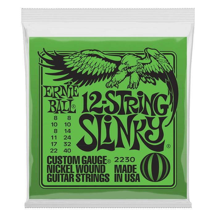 Ernie Ball 2230 Regular Slinky Nickel Wound Electric Guitar Strings - .008-.040 12-String