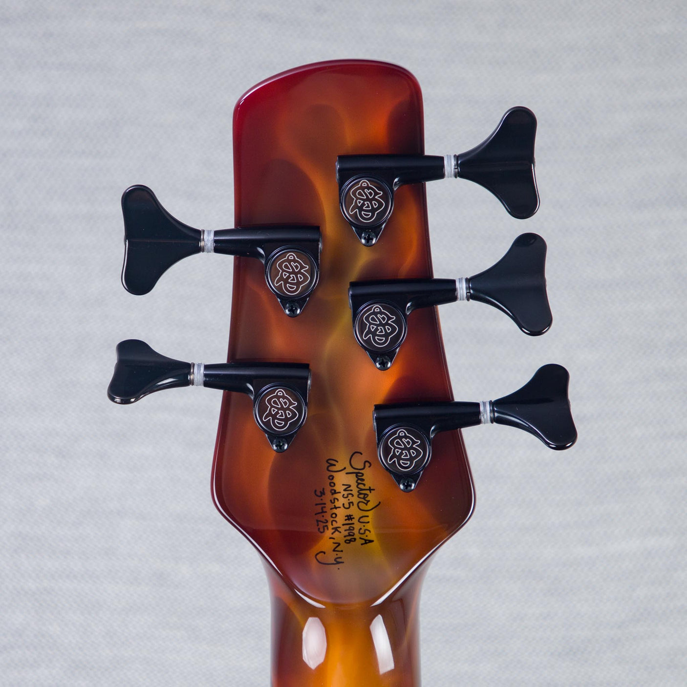 Spector USA Custom NS-5 Hot Rod Series Painted by Dan Lawrence Electric Bass Guitar - "Real Flame" - CHUCKSCLUSIVE - #1998