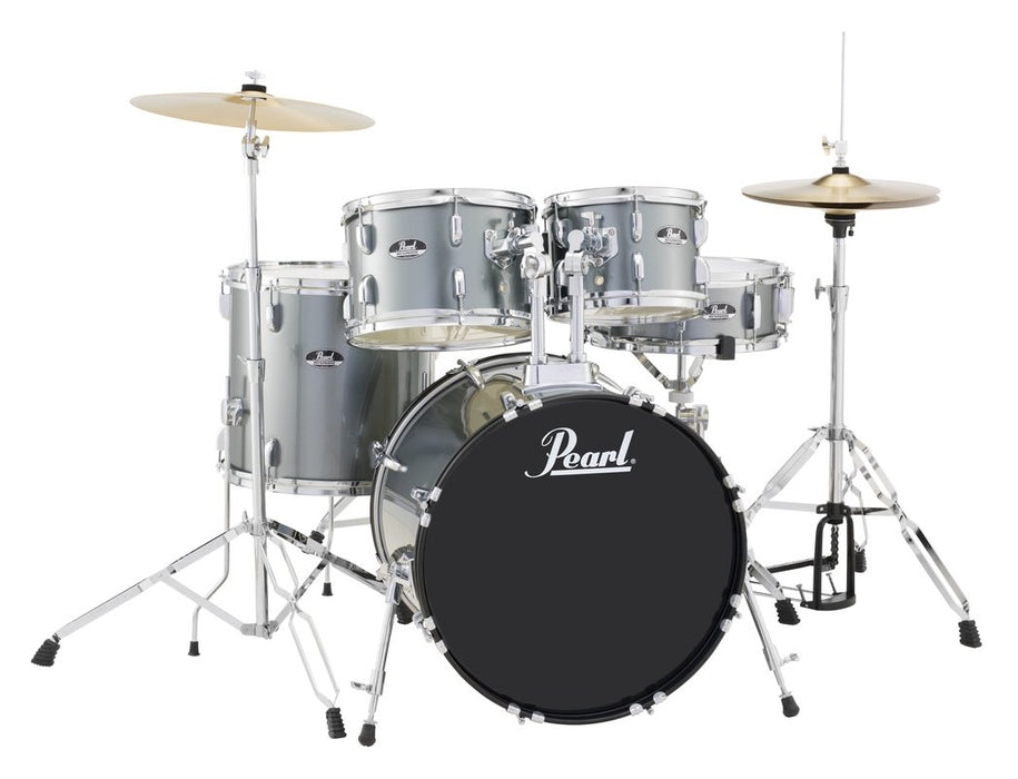 Pearl Roadshow RS525SC/C31 5-Piece Complete Drum Set with 22-Kick - New,Jet Black
