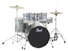 Pearl Roadshow RS525SC/C31 5-Piece Complete Drum Set with 22-Kick - New,Jet Black