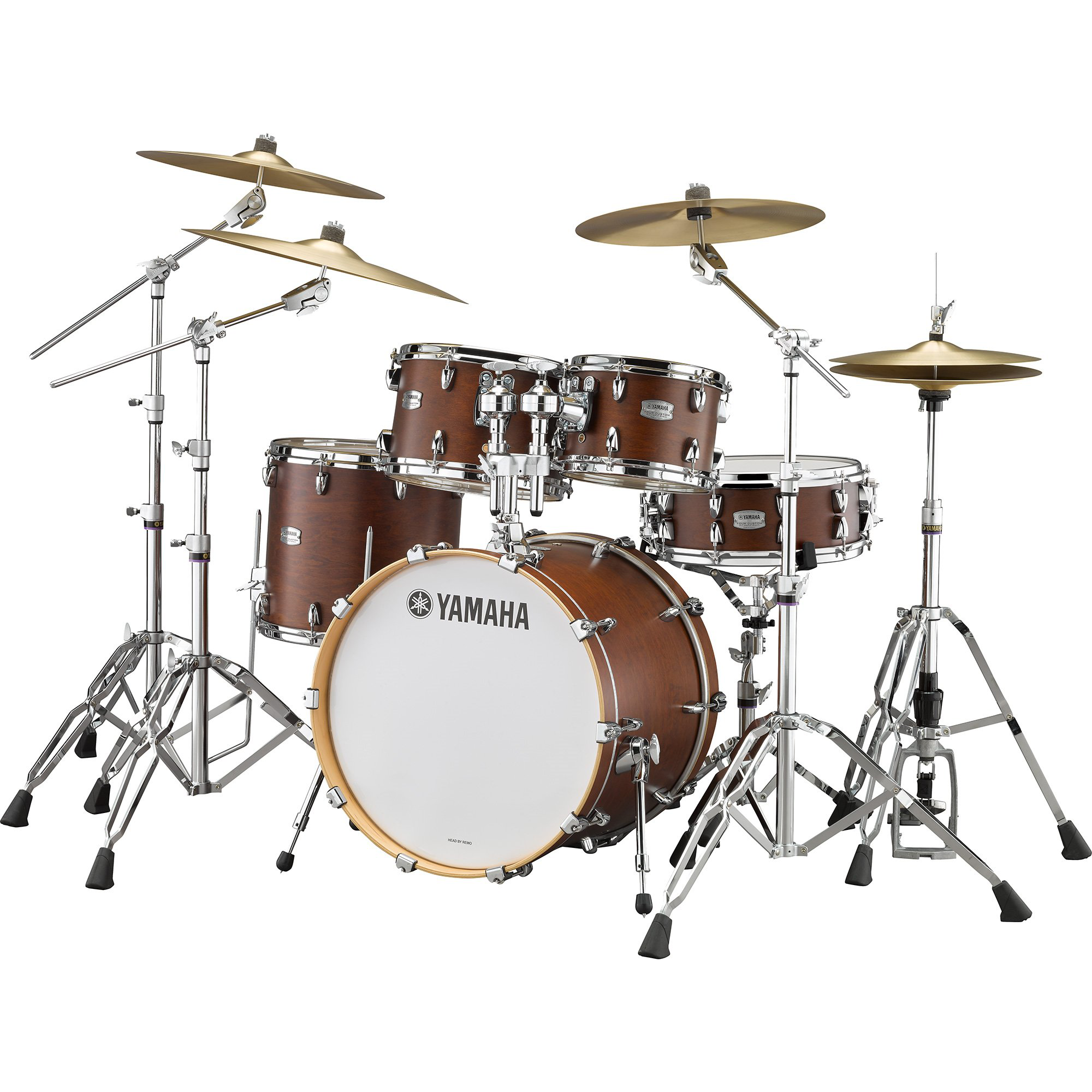 Yamaha Tour Custom 4-Piece Shell Pack, 20-Inch Kick - Chocolate