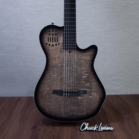 Godin MultiAc Grand Concert SA Nylon String Acoustic-Electric Guitar - Trans Black - CHUCKSCLUSIVE - #26317995