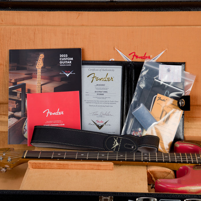 Fender Custom Shop 69 Stratocaster Heavy Relic Electric Guitar, Ebony Fingerboard - Watermelon King - CHUCKSCLUSIVE - #R126000